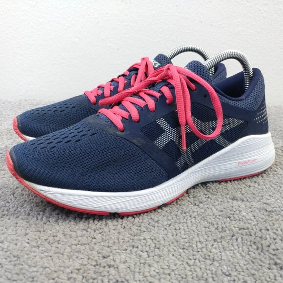 Asics Roadhawk FF Womens Size 8.5 Running Shoes Pink White Athletic Sneakers - Picture 1 of 10